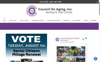Council on Aging, Inc., serving St. Clair County website