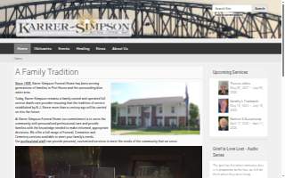 Karrer-Simpson Funeral Home website