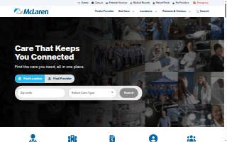 McLaren Port Huron - Advanced Orthopedics website