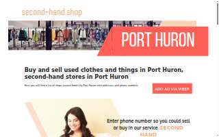 Port Huron Goodwill SCC Store website