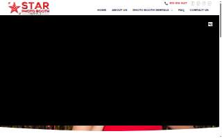 Star Photo Booth Rentals website