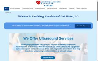 The Port Huron Heart Center website