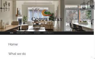 Copper Bay Homes website