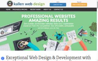 Kallen Web Design of Portage website