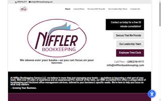 Niffler Bookkeeping Services website