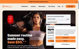Orangetheory Fitness of Portage website