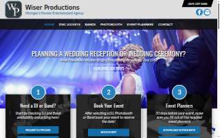 Wiser Productions, Inc. of Portage website