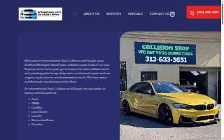 International Auto Collision website