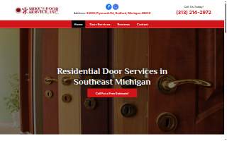 Mike's Door Service website