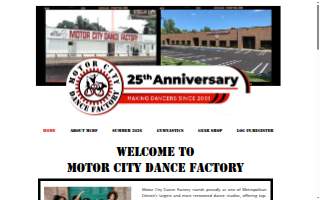 Motor City Dance Factory website