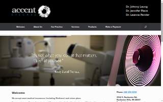 Accent Eyecare website