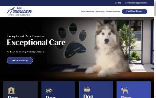 All American Pet Resorts Rochester Hills website