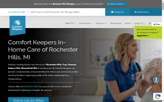 Comfort Keepers Home Care of Rochester Hills website