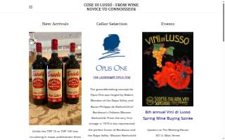 Cose di Lusso website