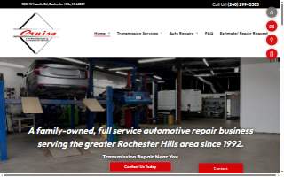 Cruise Transmission and Auto Repair website