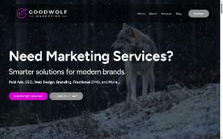 Good Wolf Marketing & Technology website