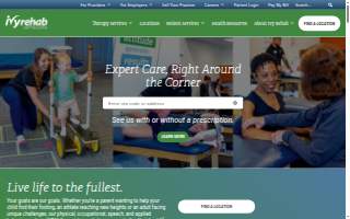 Ivy Rehab for Kids of Peoria website