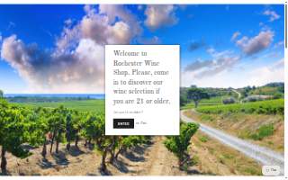 Rochester Wine Shop website