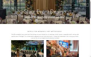 Stem Event Design I Twigs & Branches Floral website