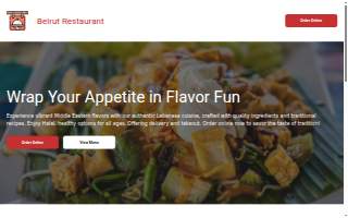 Beirut Restaurant website