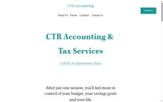 CTR Accounting + Tax Services website