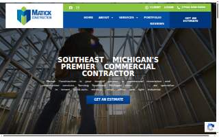 Matick Construction Commercial General Contractor website