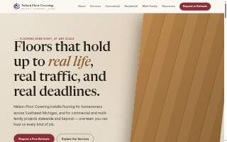 Nelson Floor Covering of Romulus website