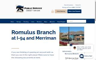 Public Service Credit Union website