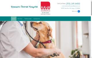 Rossoni Animal Hospital website