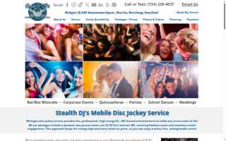 Stealth DJ's Mobile Disc Jockey Service - Michigan DJ & MC Entertainment of Romulus website