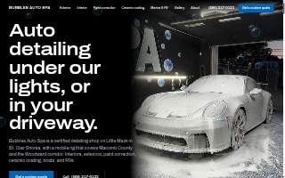 Bubbles Auto Spa website