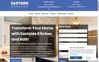 Eastside Kitchen & Bath website