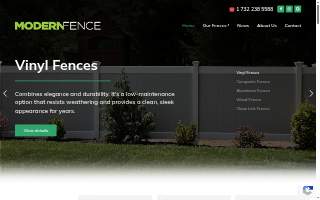Modern Fence Co website