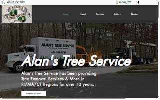 Alan's Tree Service website