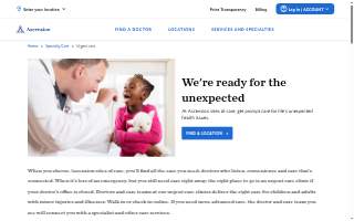 Ascension Michigan Urgent Care website