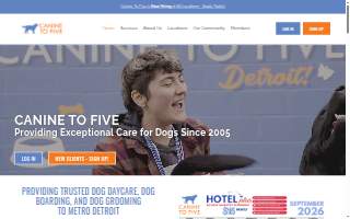 Canine To Five website