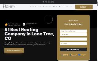 Homey Roofing website