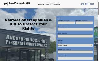 Law Offices of Andreopoulos & Hill PLLC website