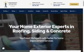 Lighthouse Exteriors of Royal Oak website