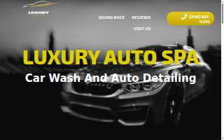 Luxury Auto Spa website