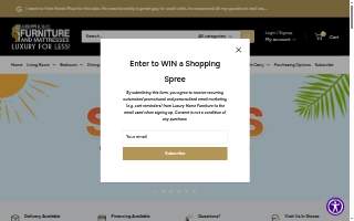 Luxury Home Furniture of Royal Oak website
