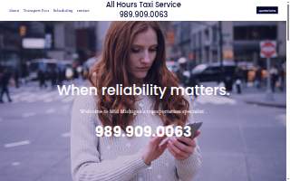 All Hours Taxi Service website
