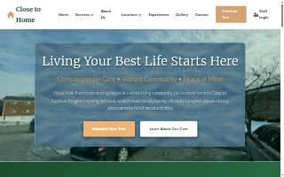 Close to Home Assisted Living website