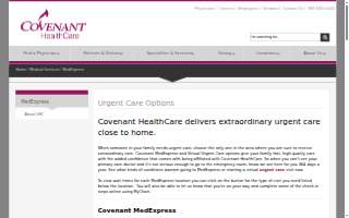Covenant MedExpress Saginaw - Pierce Rd website