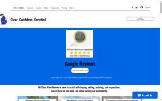 MI Clear View Home Inspections website