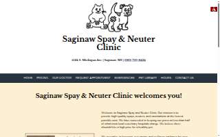 Saginaw Spay & Neuter Clinic website