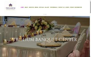 Trillium Banquet Center website