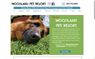 Woodland Pet Resort of Saginaw website