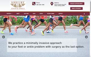 Shelby Foot & Ankle website