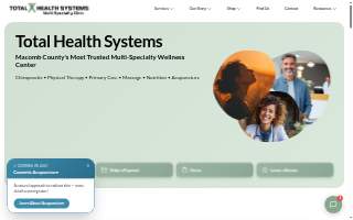Total Health Systems of Shelby website